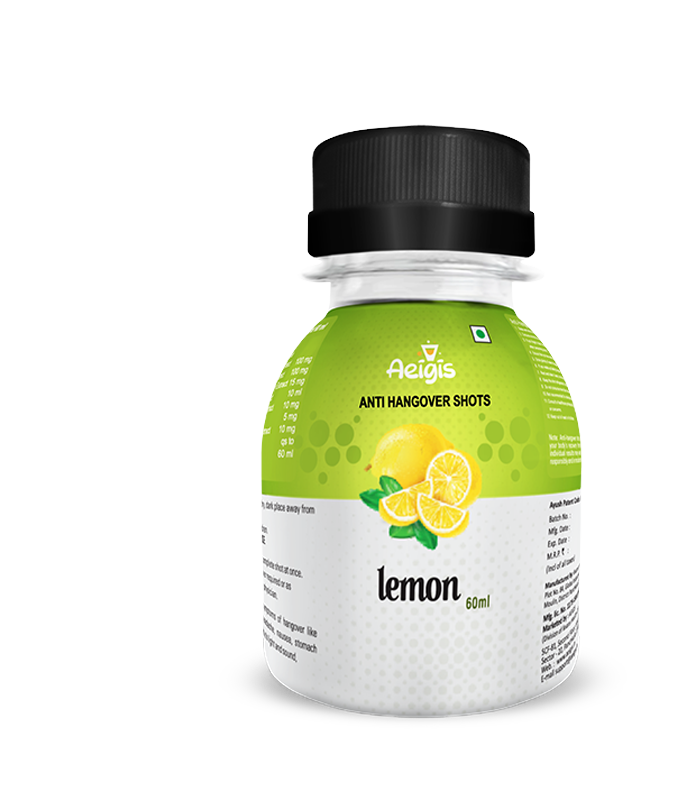 
      Aeigis Lemon Anti Hangover Shot | Lemon Flavoured Anti Hangover Drink

